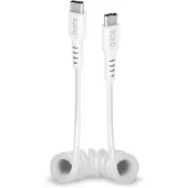 SBS USB-C auf USB-C Spiralkabel, 1 Meter
