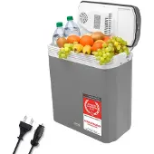 TZS First Austria - Kühlbox 24L elektrisch 12V 230V Anschluss für Auto & Steckdose - Thermoelektrisch - Grau