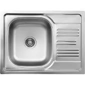 Deante 1-bowl steel sink with drainer