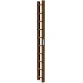 Zarges Dachleiter 10 Sprossen kupferbraun