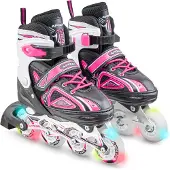 Apollo Super Blades X Pro Inlineskates, Verstellbare Inliner - Pink - S - 31-34