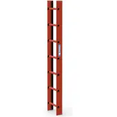 Zarges Dachleiter 7 Sprossen ziegelrot