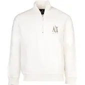 Armani Exchange für Herren. XM000370AF10818U0009 Lässiges Sweatshirt weiß (XL), Baumwolle, Langarm