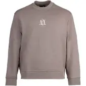 Armani Exchange für Herren. XM000368AF10818U6107 Graues Sweatshirt mit Rundhalsausschnitt (XL), Lässig, Sportlich, Baumwolle, Multisport