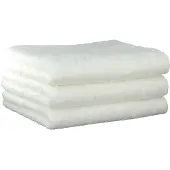 Cawoe Gästetuch, 3er Pack - Lifestyle, Walkfrottier, Baumwolle, einfarbig Weiß / 30x50cm