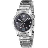 Master Time MTLA-10309-22M Damen-Funkuhr mit Zugband