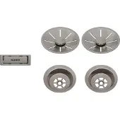 BLANCO Ab- u. Überlaufset satin platinum InFino