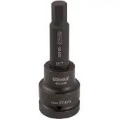 Ks Tools 3/4" Kraft-Bit-Stecknuss Innensechskant lang