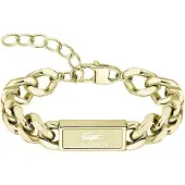 Lacoste - Solid gold-plated bracelet for men Backhand 2040440