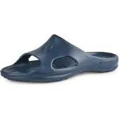 Ladeheid Herren leichte Eva Badelatschen Gartenschuhe Badepantolette Badeschuhe KL039M (Dunkelblau, 41 EU)