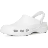 Ladeheid Damen und Herren federleichte Eva Clogs LA-885 (Weiß, 37 EU)