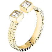 Morellato - Open gold-plated ring with crystals Gioia SAVY4001 - Circuit: 52 mm