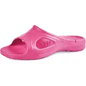 Ladeheid Damen leichte Eva Badelatschen Gartenschuhe Badepantolette Badeschuhe KL039D (Rosa, 38 EU)