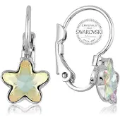 Levien Girl Ìs earrings with rainbow crystal STARBLOOM (L)