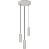 TRIO Lighting Hängelampe Soka, dimmbar, alu / grau / zink, für Wohn- / Esszimmer, Metall, Modern, Pendelleuchte