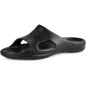 Ladeheid Damen leichte Eva Badelatschen Gartenschuhe Badepantolette Badeschuhe KL039D (Schwarz, 38 EU)