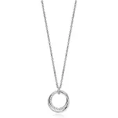 Viceroy Timeless steel necklace with zircons Chic 75279C01000