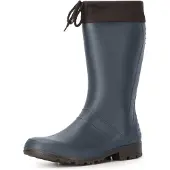 Ladeheid Damen und Herren PVC Gummistiefel LA-958 (Navy, 46 EU)