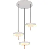 TRIO Lighting Hängelampe Keaton, dimmbar, alu / grau / zink, für Wohn- / Esszimmer, Metall