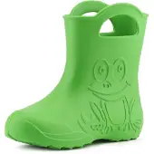 Ladeheid Eva Kinder Jungen Mädchen Gummistiefel Regenschuhe LA-CA-01 (Grün, 34/35 EU)