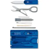 Victorinox SwissCard 10 Functionen Transparant Blau