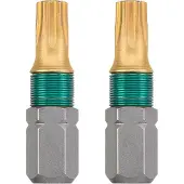 Kwb 49124220, 2 Stück(e), Torx, T20, Stahl, Titan, 25 mm, 25,4 / 4 mm (1 / 4")