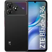 ZTE A36, 17,1 cm (6.75"), 4 GB, 128 GB, 8 MP, Android 15, Schwarz