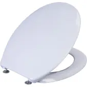 Cornat WC-Sitz Cetina, Schlichter Look in manhattangrau, Duroplast, oval, KSCET22