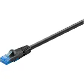 Goobay 55433, 15 m, Cat6, U/UTP (UTP), RJ-45, RJ-45, Schwarz