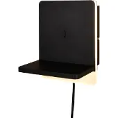 TRIO LED-Wandleuchte für Schlafzimmer Fairfield Schwarz
