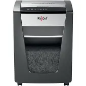 Rexel Momentum M515 Aktenvernichter P5, Partikelschnitt 2 x 15 mm, 30 l, 15 Blatt Schnittleistung, Anti-Papierstau-Technologie, mit Rollen, schwarz