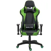 CARO-Möbel GAMING Drehstuhl in schwarz/grün Bürostuhl Racer Chefsessel Schreibtischstuhl, höhenverstellbar, Wippmechanik