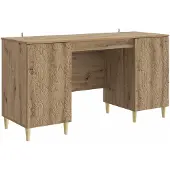 vidaXL Schreibtisch Artisan-Eiche Holzwerkstoff 142,5 x 50 x 75 cm