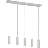 TRIO 5-flammige Pendelleuchte Soka grau
