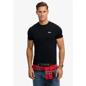 Superdry Rundhalsshirt "ESSENTIAL CONTRAST EMB TEE" Slim Fit, Kurzarm, normal geschnitten, mit Druck, aus Baumwolle