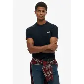 Superdry Rundhalsshirt "ESSENTIAL CONTRAST EMB TEE" Slim Fit, Kurzarm, normal geschnitten, mit Druck, aus Baumwolle