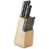 Neuetischkultur Messerblock-Set, 13-teilig Gummibaum