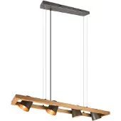 TRIO Leuchten Pendelleuchte Bell 4-flammig nickel antik