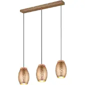 TRIO Leuchten Pendelleuchte Bidar 3xE27, beige, Metall