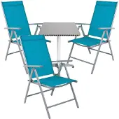 Mojawo Bistrogarnitur 4-teilig Aluminium - Textilen / Patrol