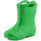 Ladeheid Kinder Mädchen Jungen federleichte Eva Thermo Gummistiefel gefüttert KL051 (Grün, 28)