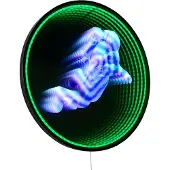 REALITY IMPORT Reality Leuchten Wandleuchte DUKE DH 60x60 cm schwarz Wandlampe