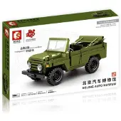 Sembo Armee-Geländewagen Bauset 662 Teile mit Pullback-Funktion grün