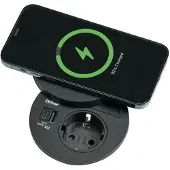 NABER Evoline Circle80 DisQ, Einbausteckdosenelemente, mit Schukosteckdose, USB A/C 8031115