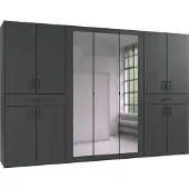 Wimex Kleiderschrank Tibet Drehtürenschrank Ausführung wählbar mit Spiegelgraphit
