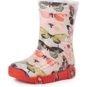 Ladeheid Kinder Mädchen Jungen Gummistiefel Gefüttert SwkBW (Schmetterling, 29/30)