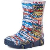 Ladeheid Kinder Mädchen Jungen Gummistiefel Gefüttert SwkBW (Mehrfarbig Wow, 27/28)