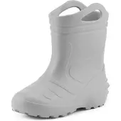 Ladeheid Kinder Mädchen Jungen federleichte Eva Thermo Gummistiefel gefüttert KL051 (Grau, 25)