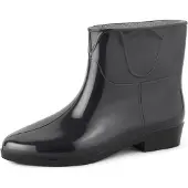 Ladeheid Damen Kurze Gummistiefel LAZT201801 (Schwarz/Schwarz, 40 EU)