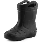 Ladeheid Kinder Mädchen Jungen federleichte Eva Thermo Gummistiefel gefüttert KL051 (Schwarz, 31)